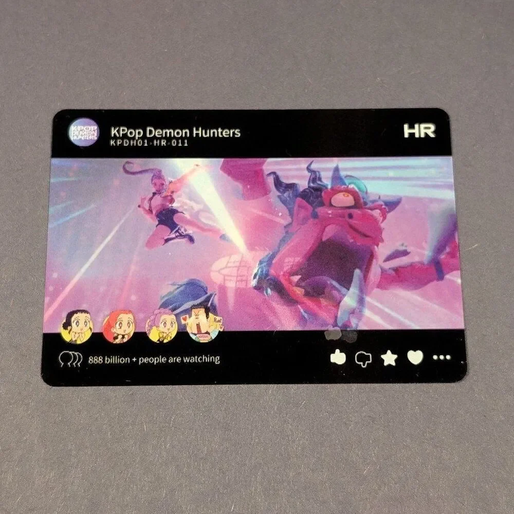 Kayou K-Pop Demon Hunters Rumi Fights Demons HR Trading Card KPDH01-HR-011